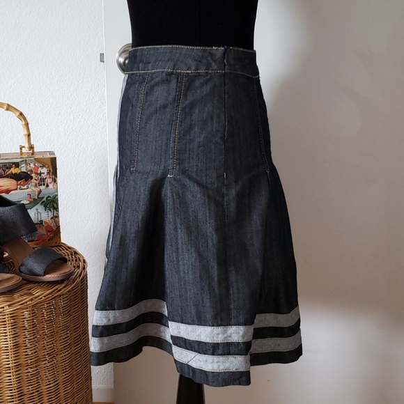 Baccini Denim High Waist Skirt Size 12P - Picture 4 of 8